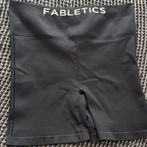 Fabletics Black High-Waisted Bike Shorts